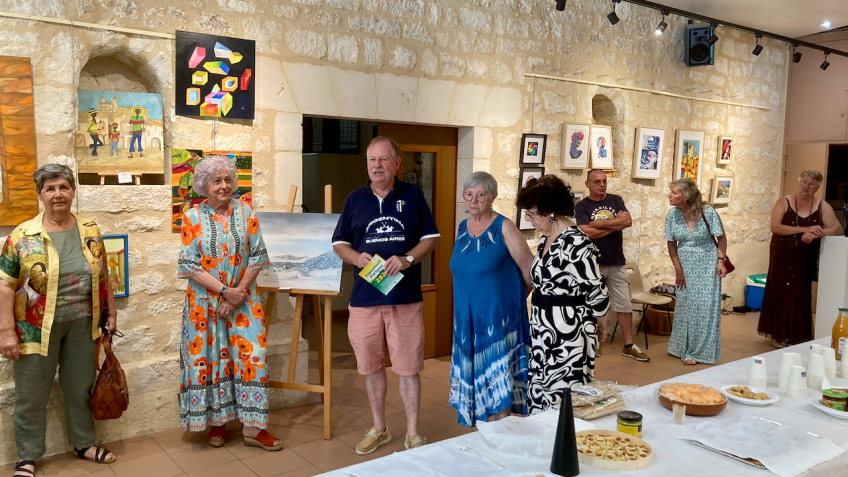 Vernissage de l'exposition de Josie Mucchiut, Josette Jayant et Dany Moyen